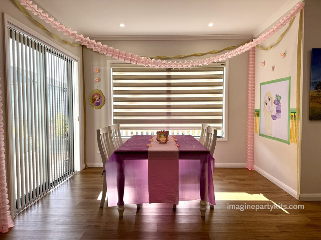 Tangled birthday party snuggly duckling decorations