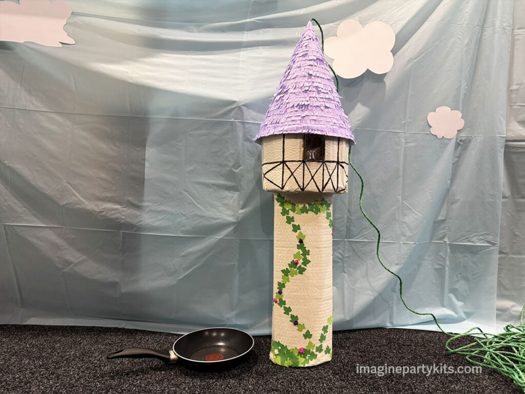 Tangled birthday party Rapunzel's Tower Piñata